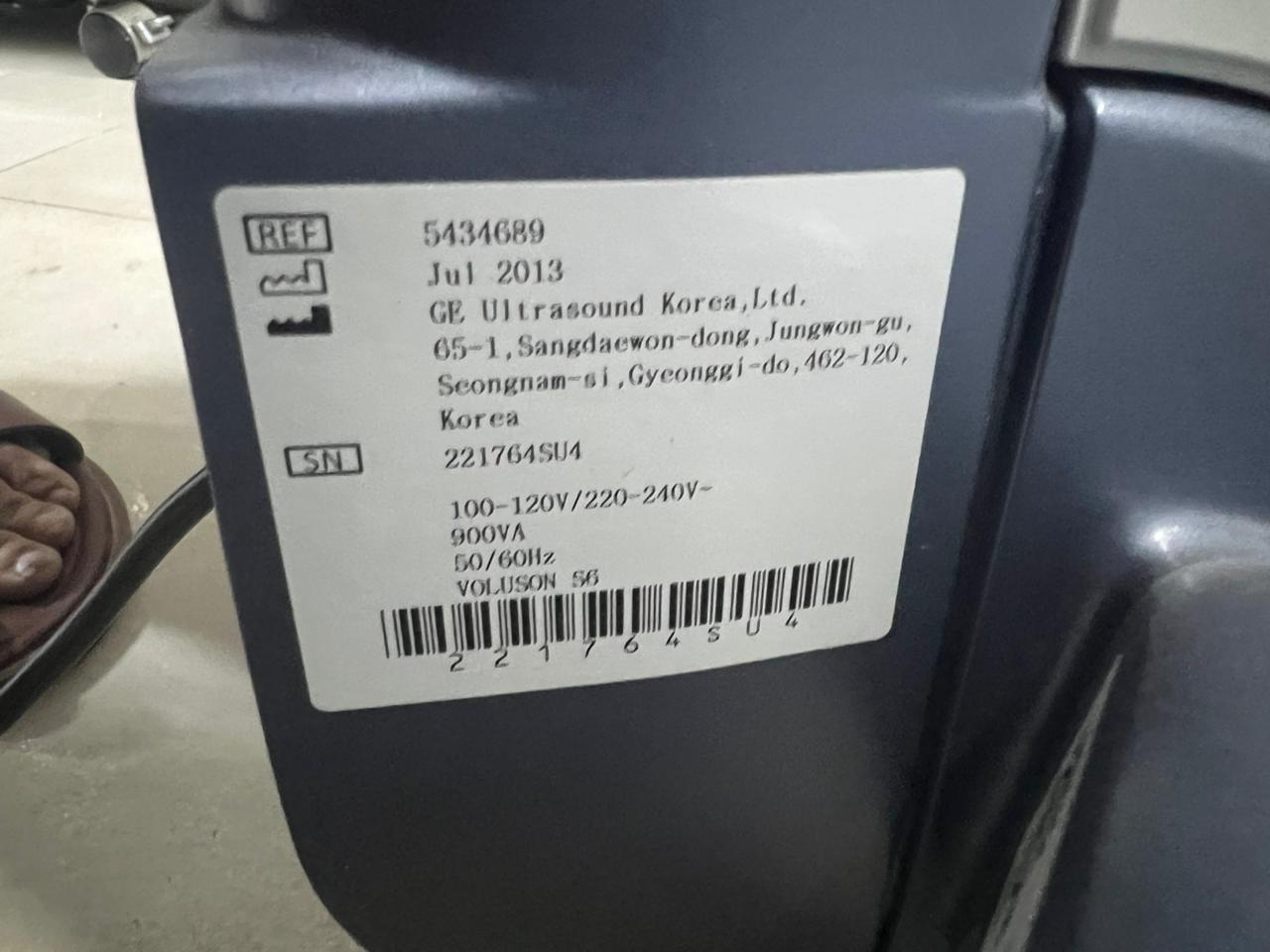 GE Voluson S6 with convex and TVS probe Year 2013