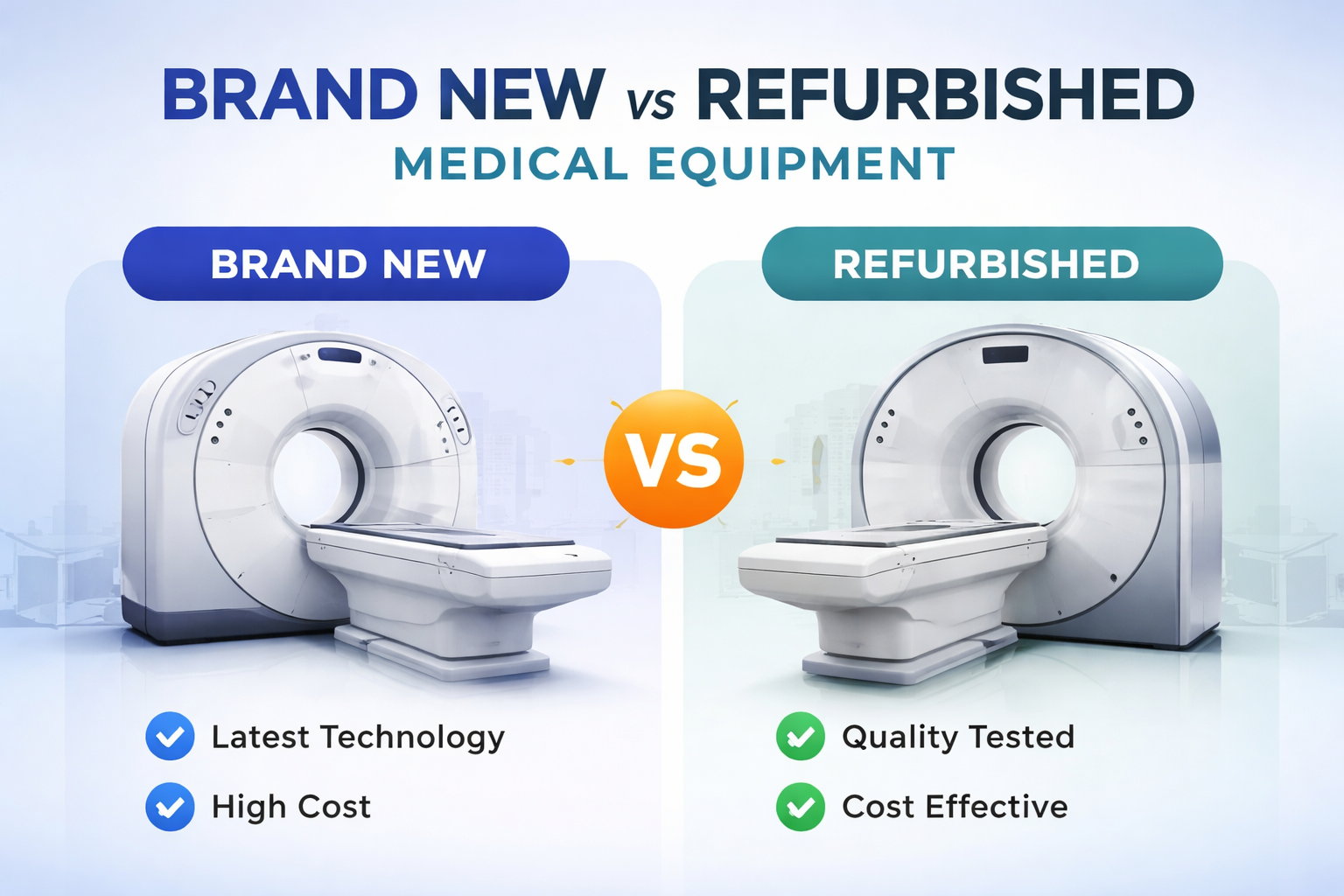 Refurbished vs Brand New Medical Equipment: Which Is the Better Choice?