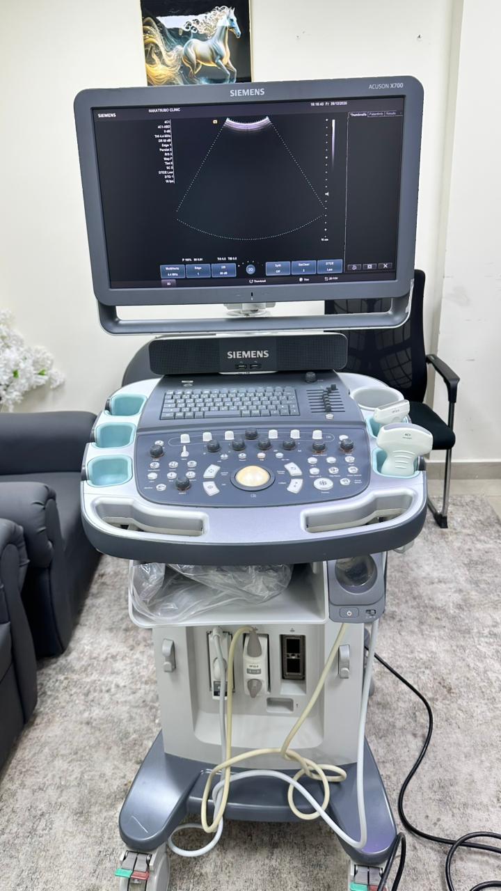 SIEMENS ACUSON X700 ULTRASOUND WITH LINEAR AND CONVEX PROBE