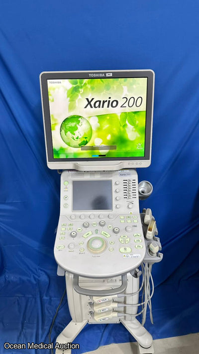 Toshiba Xario 200 with convex, linear and cardiac probe