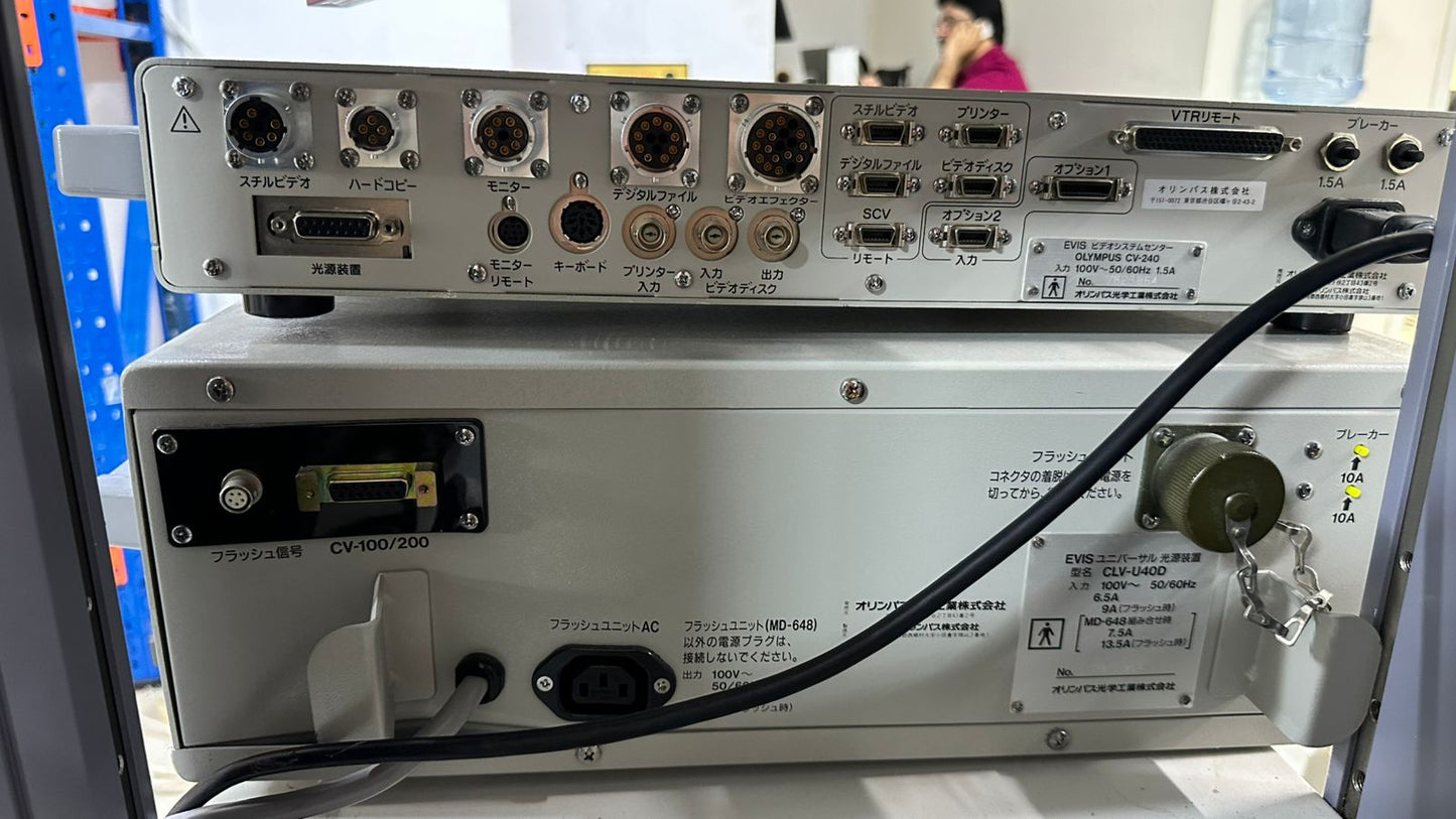 Olympus EVIS CV-240 Endoscopy Video System with CLV-U40D Light Source
