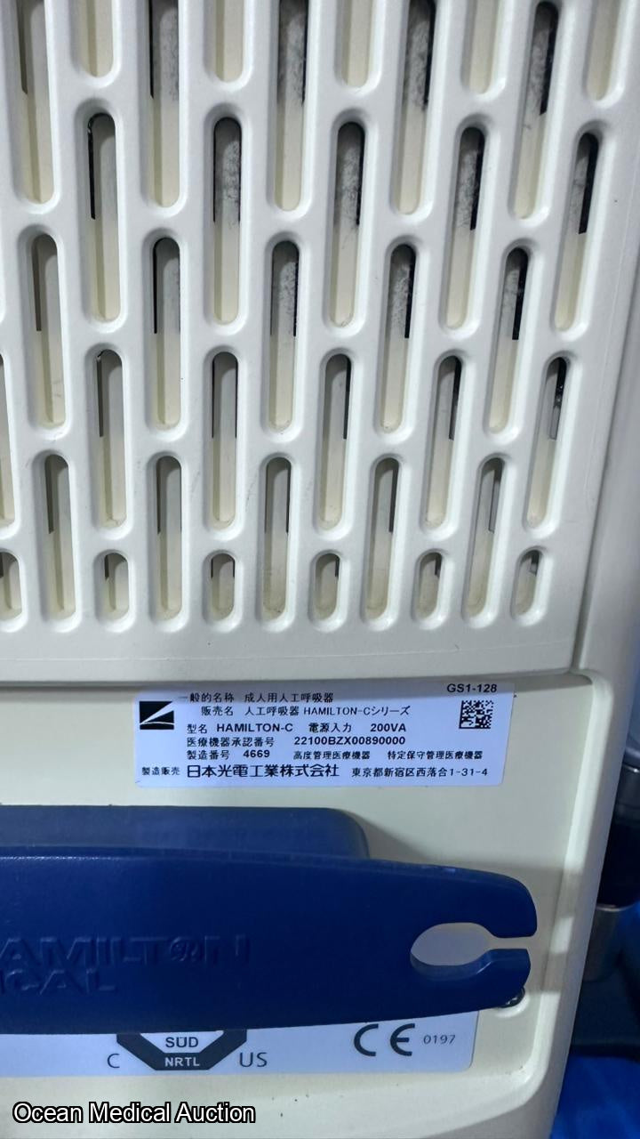 Hamilton c2 ventilator refurbished equipment