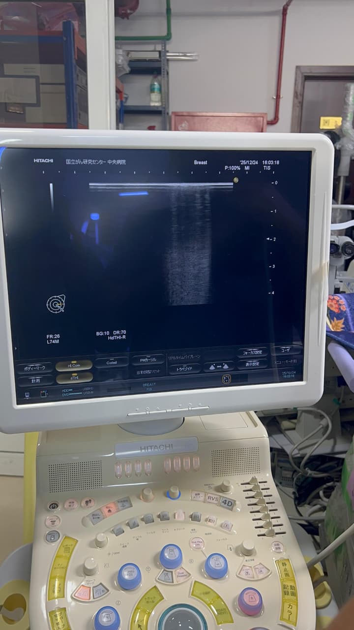 Hitachi Hi Vision preirus ultrasound convex and linear probe