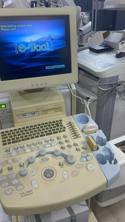 Hitachi apron ultrasound with convex and linear probe