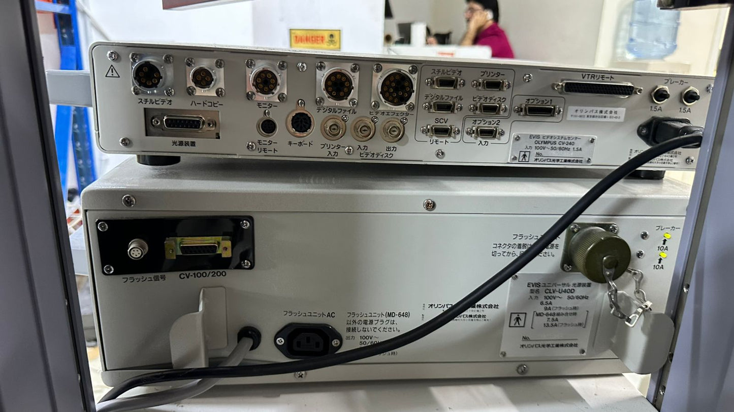 Olympus EVIS CV-240 Endoscopy Video System with CLV-U40D Light Source