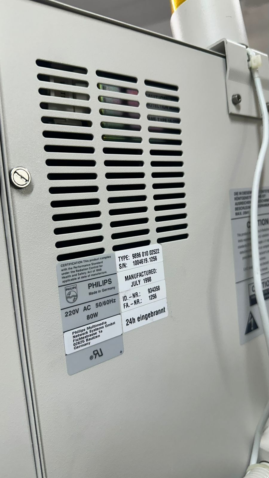 Philips  c-arm maf 1998