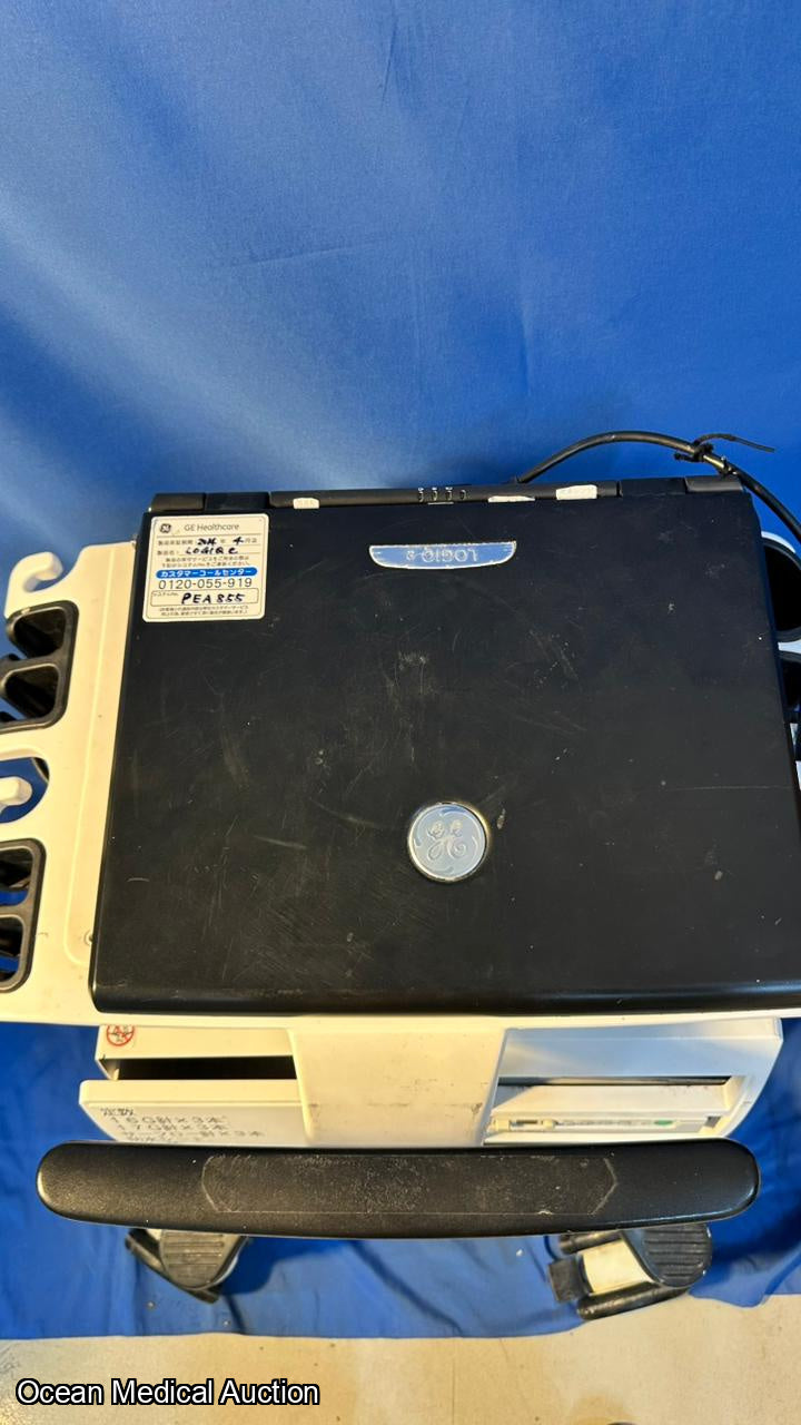 GE Logiq E Portable Ultrasound System (2012) with 3S-RS Cardiac Prob