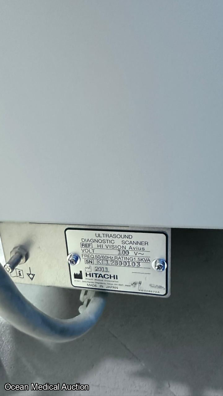 Hitachi avius ultrasound with convex,linear and cardiac probe