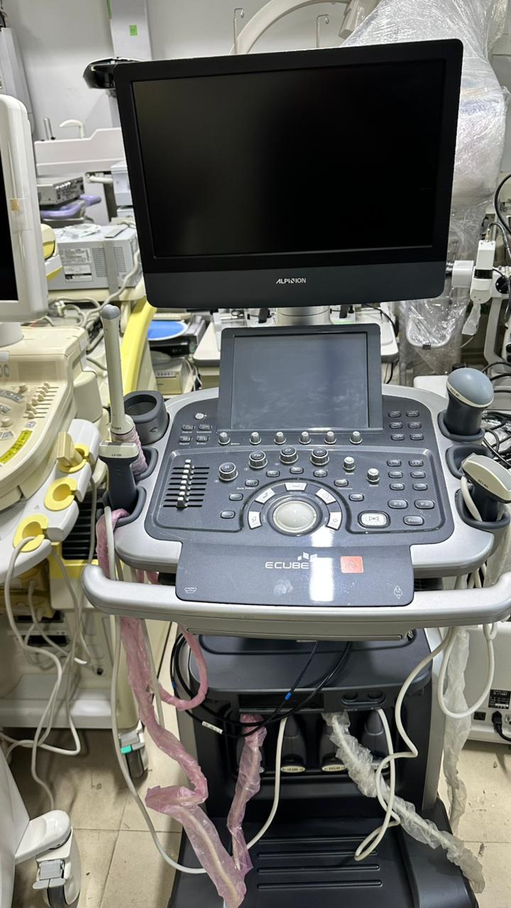 ALPINION E-CUBE 15 ultrasound machine WITH CONVEX, LINEAR, TVS and MICRO CONVEX PROBE