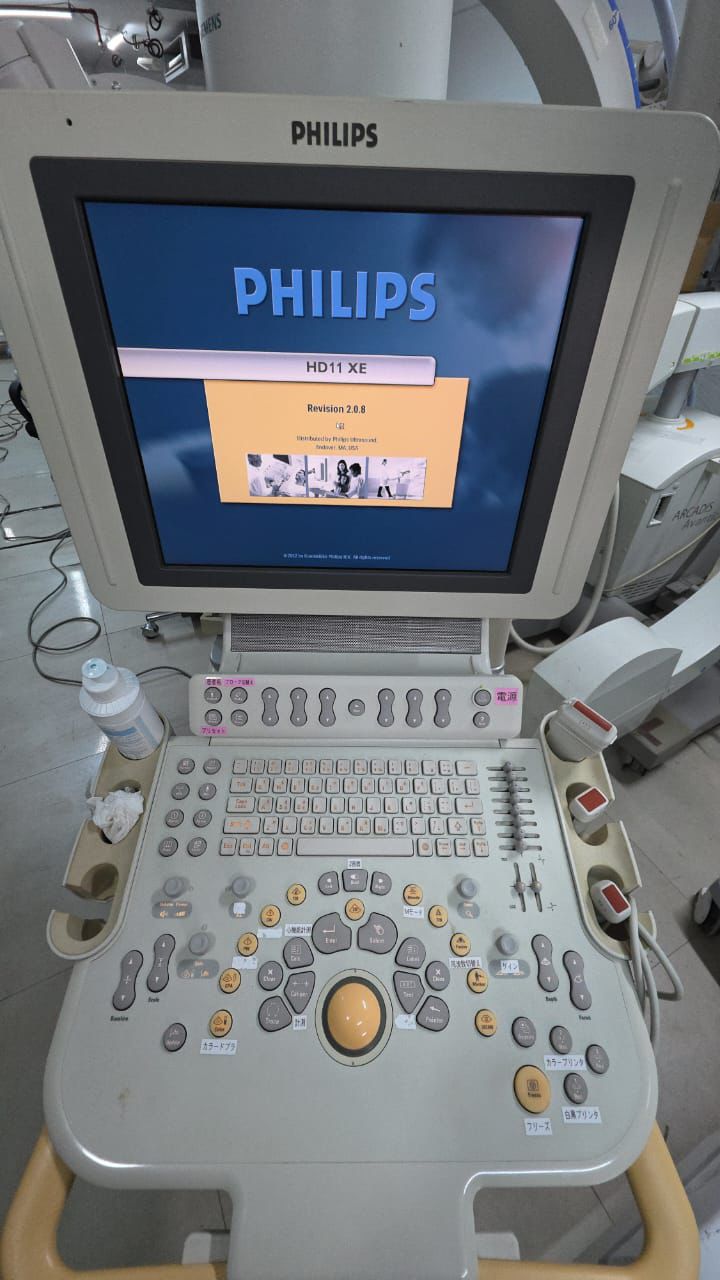 Hd11xe ultrasound With adult cardiac pediatric cardiac  and linear probes