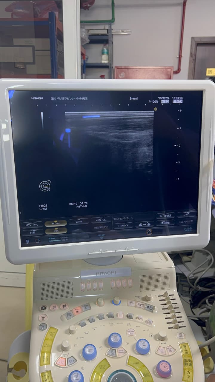 Hitachi Hi Vision preirus ultrasound convex and linear probe