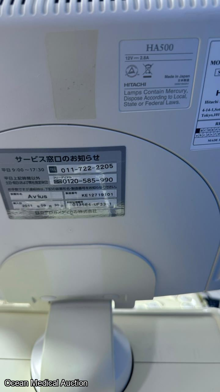 Hitachi avius ultrasound with convex,linear and cardiac probe