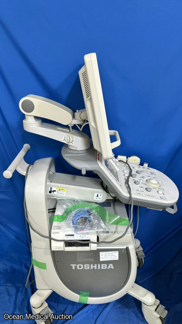 Toshiba Xario 200 with convex, linear and cardiac probe