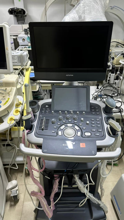 ALPINION E-CUBE 15 ultrasound machine WITH CONVEX, LINEAR, TVS and MICRO CONVEX PROBE