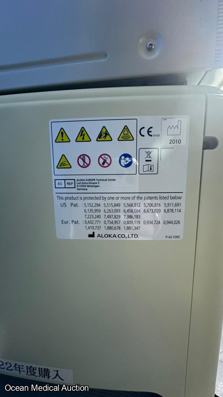 Hitachi Aloka alpha 7 ultrasound with convex,linear and cardiac probe