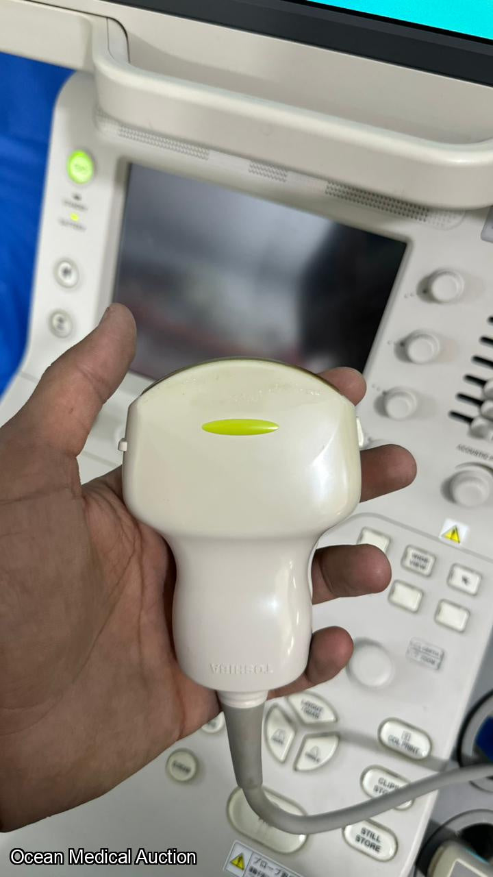 Toshiba Xario 200 with convex, linear and cardiac probe