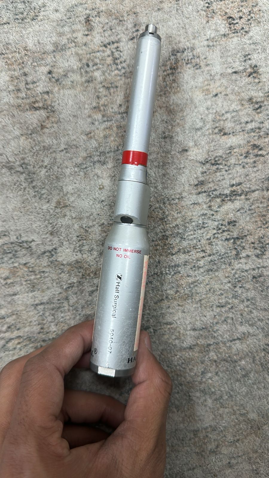 Stryker and Hall handpieces