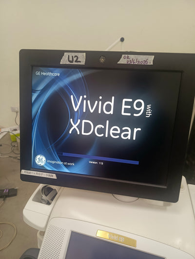 GE ultrasound vivid E9 with a convex probe