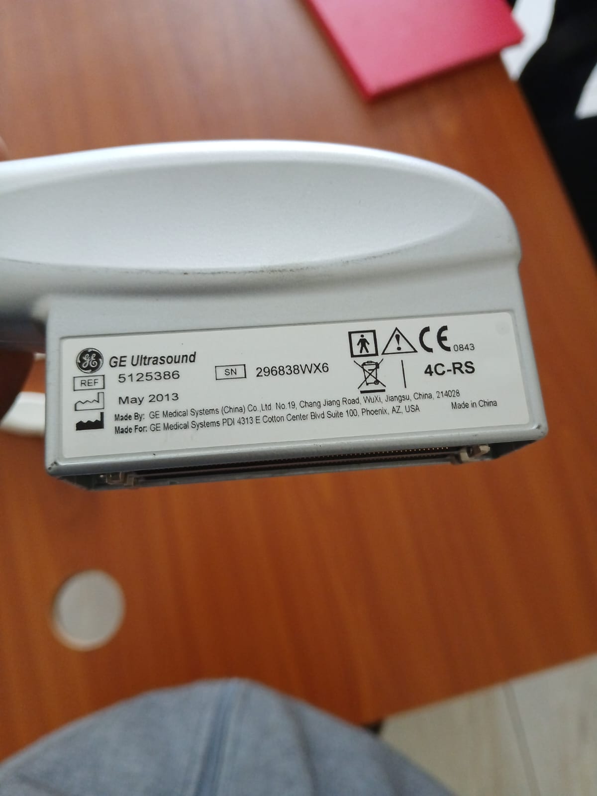 GE-4C-RS CONVEX ULTRASOUND PROBE/TRANSDUCER FOR GE VOLUSON S6 ULTRASOUND MACHINE. BH
