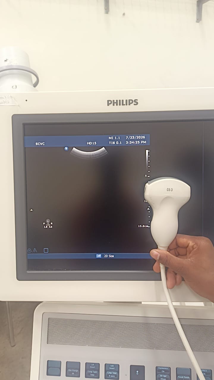 Philips C6-3 convex ultrasound probe for Philips HD15, HD11, HD11XE, HD9, HD7, HD7XE, ultrasound machines. BH