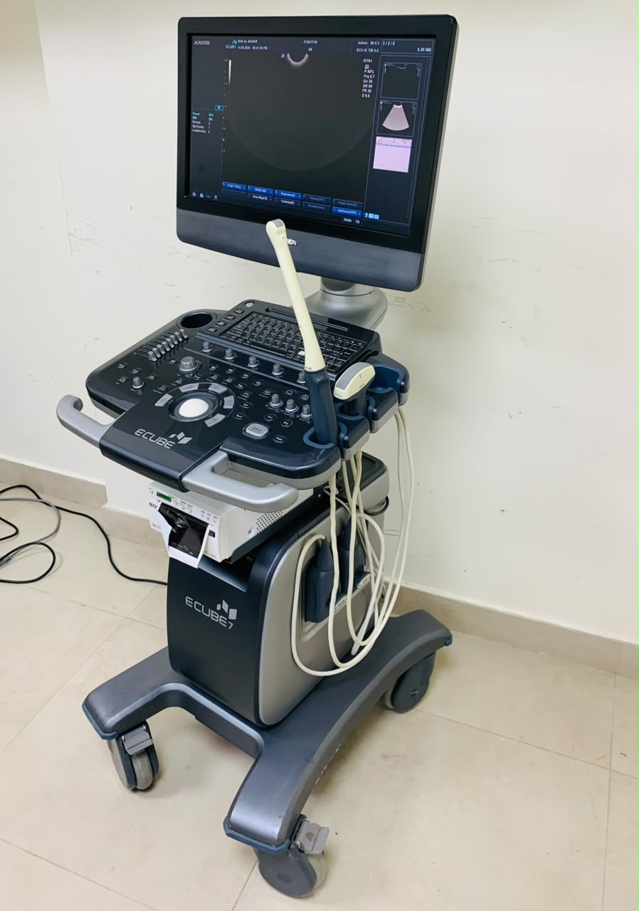 Alpinion E-cube 7 ultrasound machine with TVS and Convex probes. BH