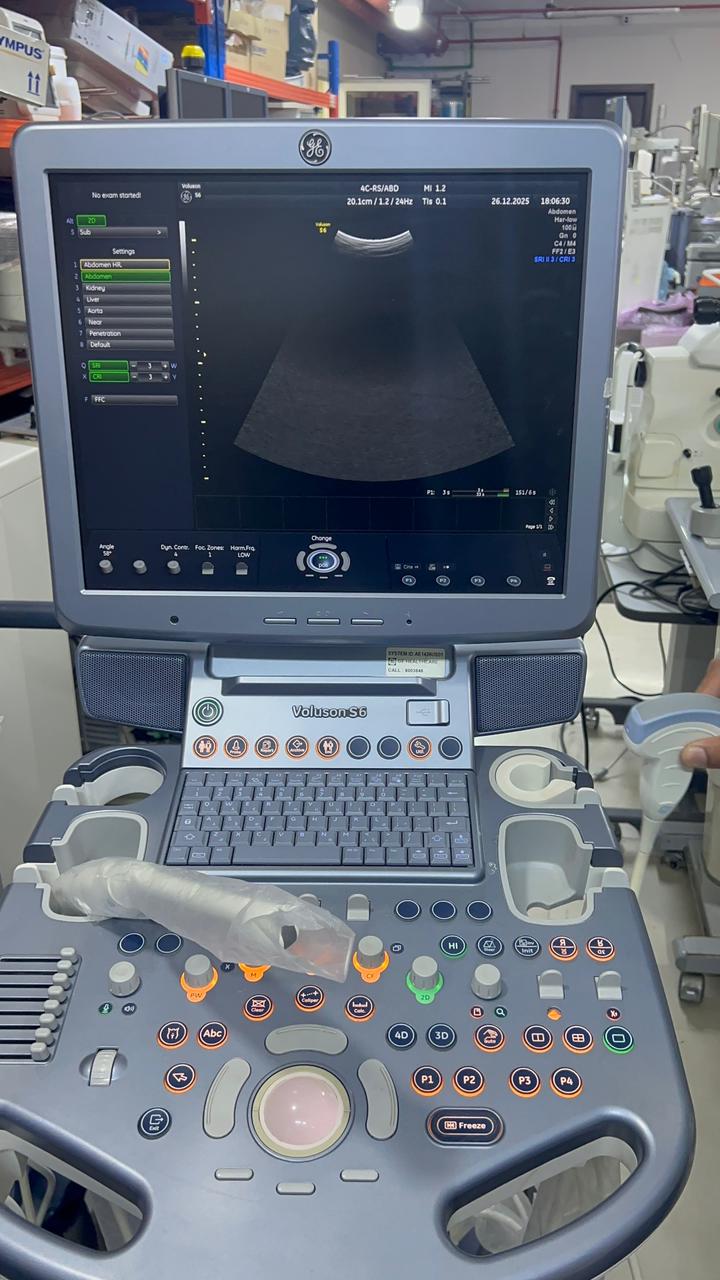 GE Voluson S6 with convex and TVS probe Year 2013