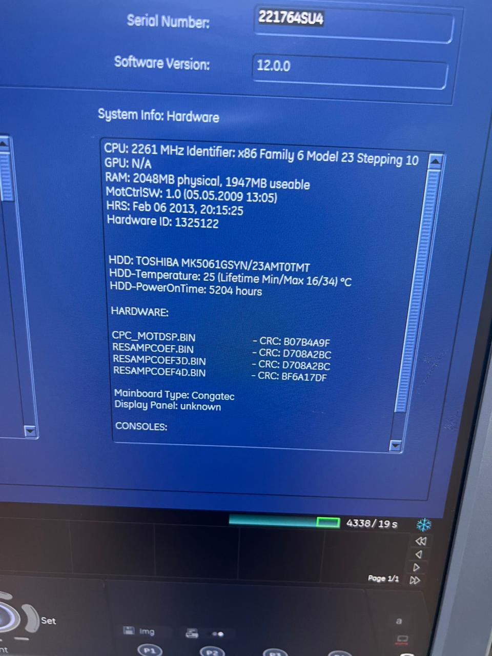 GE Voluson S6 with convex and TVS probe Year 2013