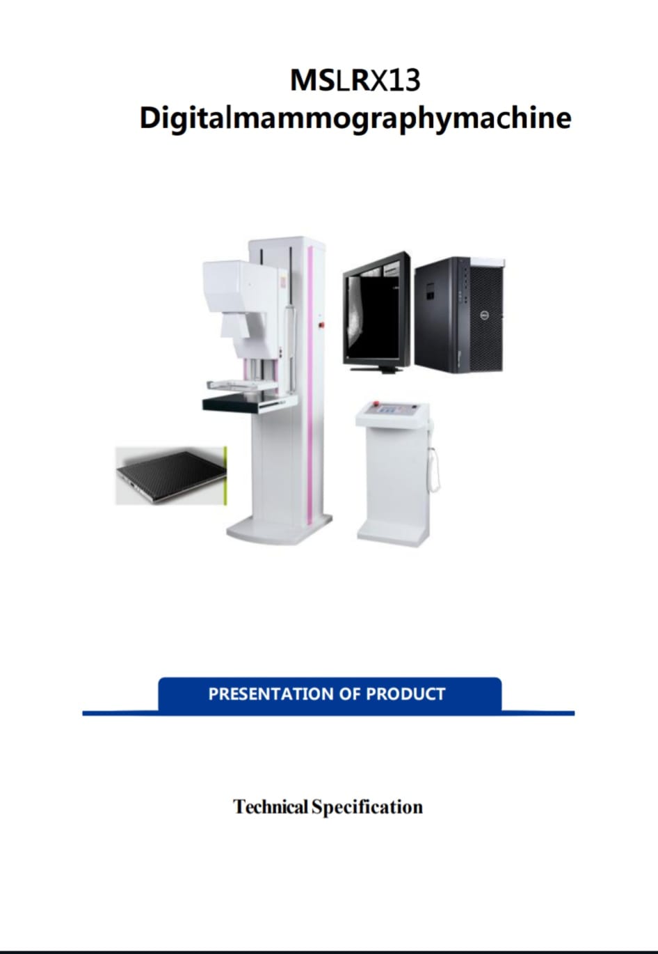 MSLRX13 Digital Mammography System – High Frequency 6kW Breast Imaging Unit with Flat Panel Detector