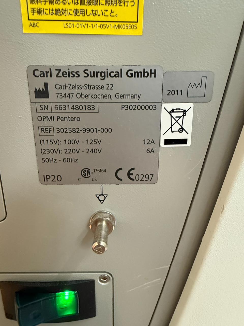 Carl Zeiss OPMI Pentero Surgical Microscope refurbished machine