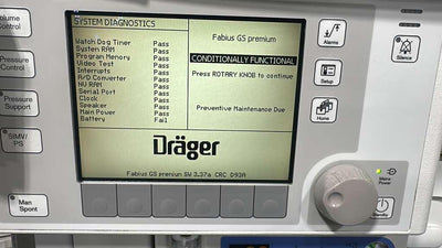 DRAGER FABIUS GS PREMIUM anesthesia machine refurbished machine