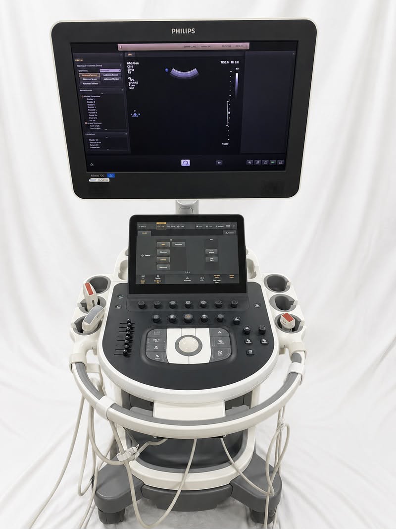 PHILIPS AFFINITI 70G With Convex, Linear and Cardiac refurbished equipment