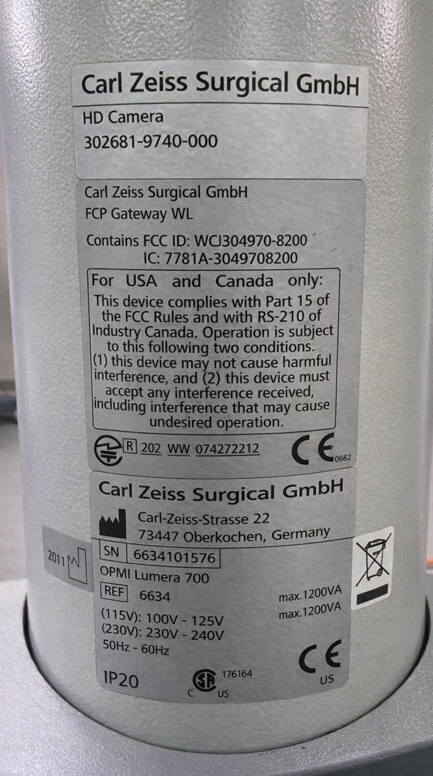 carl Zeiss surgical gmbh Lumera 700 refurbished equipment