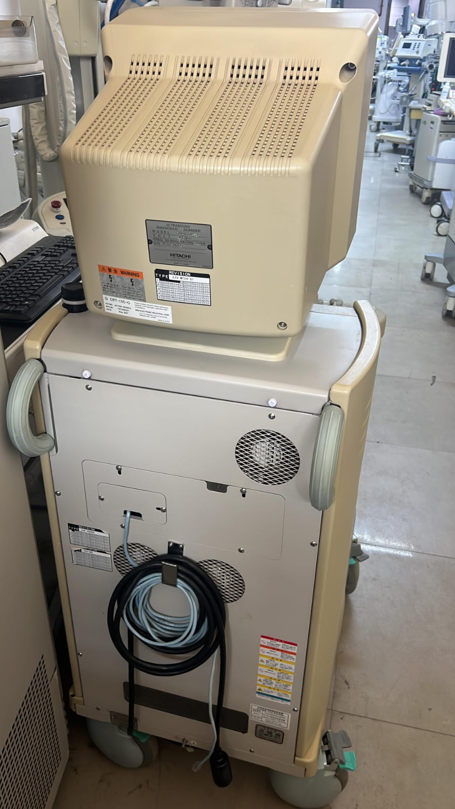 Hitachi apron ultrasound with convex, linear and TVS probe