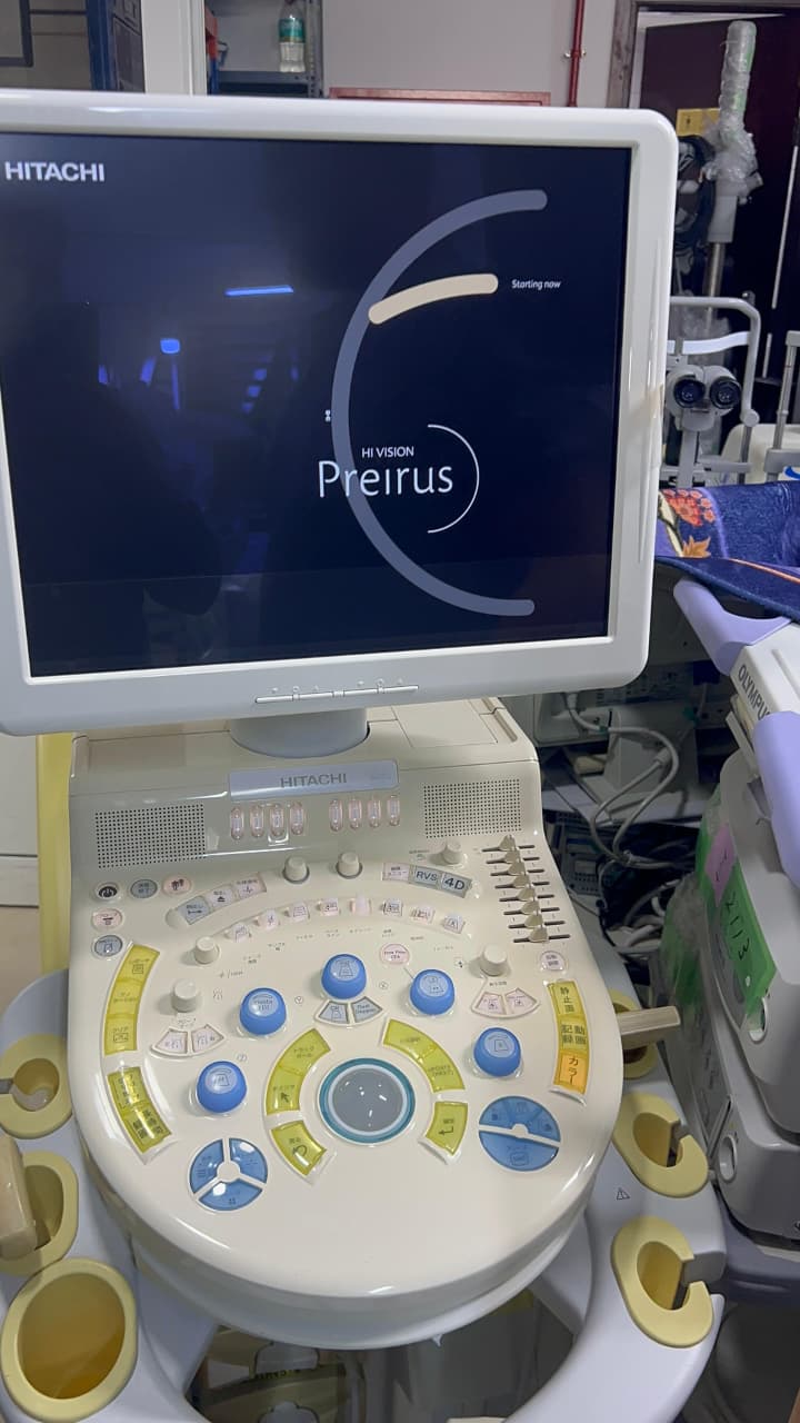 Hitachi Hi Vision preirus ultrasound convex and linear probe