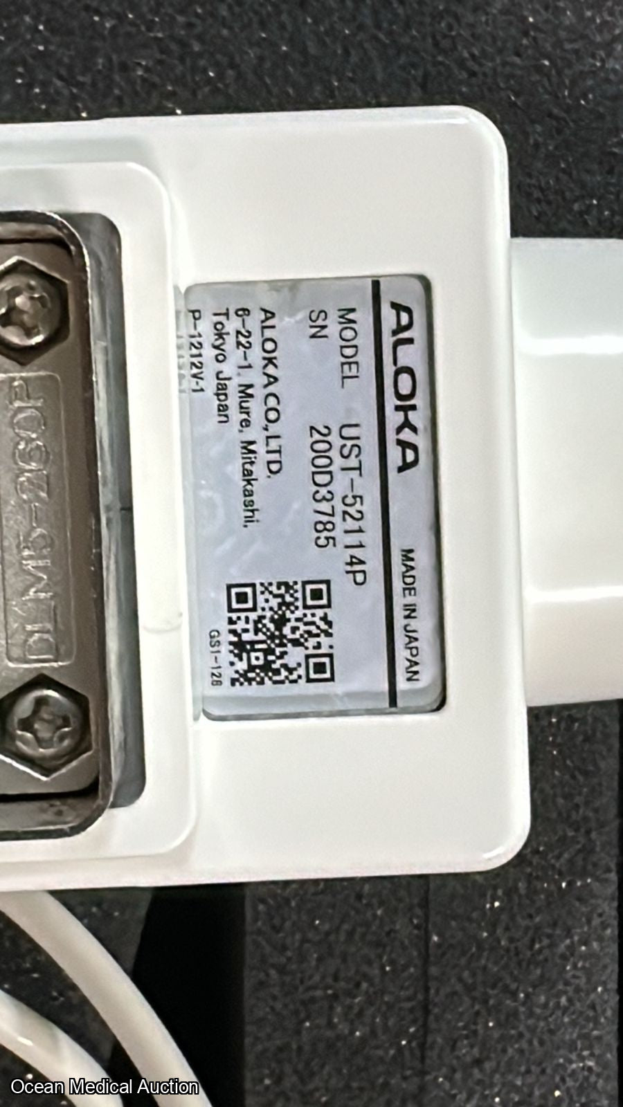 Aloka ust 52114P ntraoperative / phased-array ultrasound transducer (probe) SN.200D3785