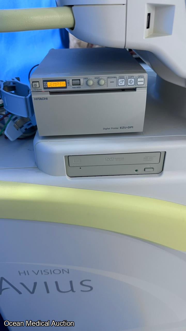 Hitachi avius ultrasound with convex,linear and cardiac probe