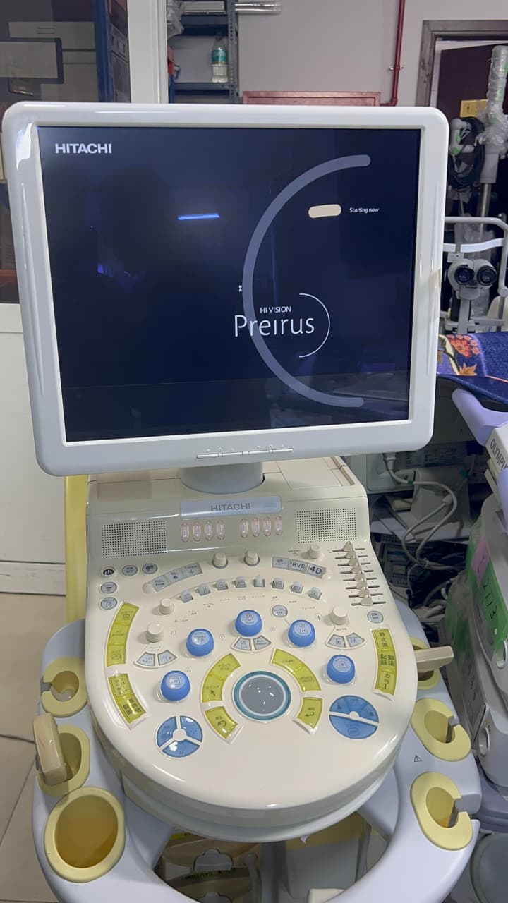 Hitachi Hi Vision preirus ultrasound convex and linear probe