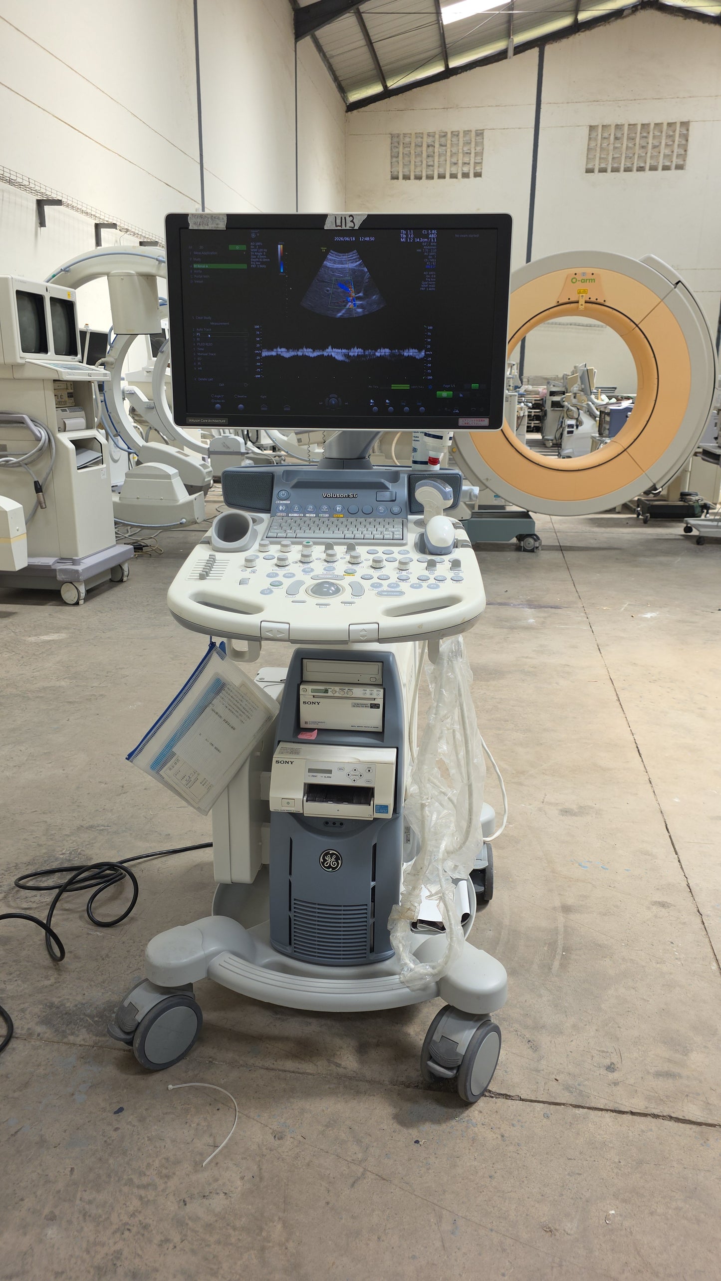 GE Voluson S6 BT16 Ultrasound System, moy:2018 with convex and 4D convex array probe