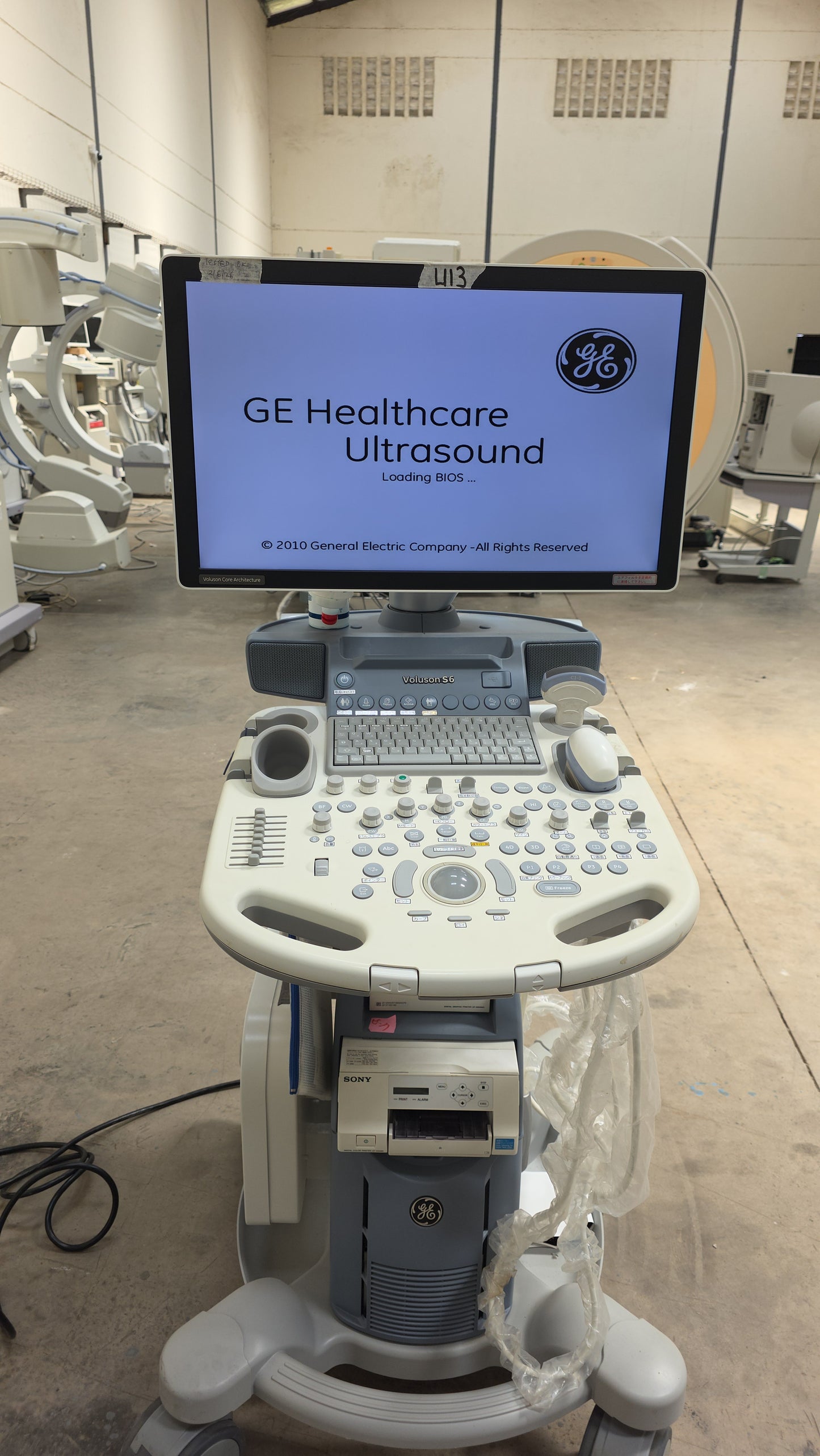 GE Voluson S6 BT16 Ultrasound System, moy:2018 with convex and 4D convex array probe