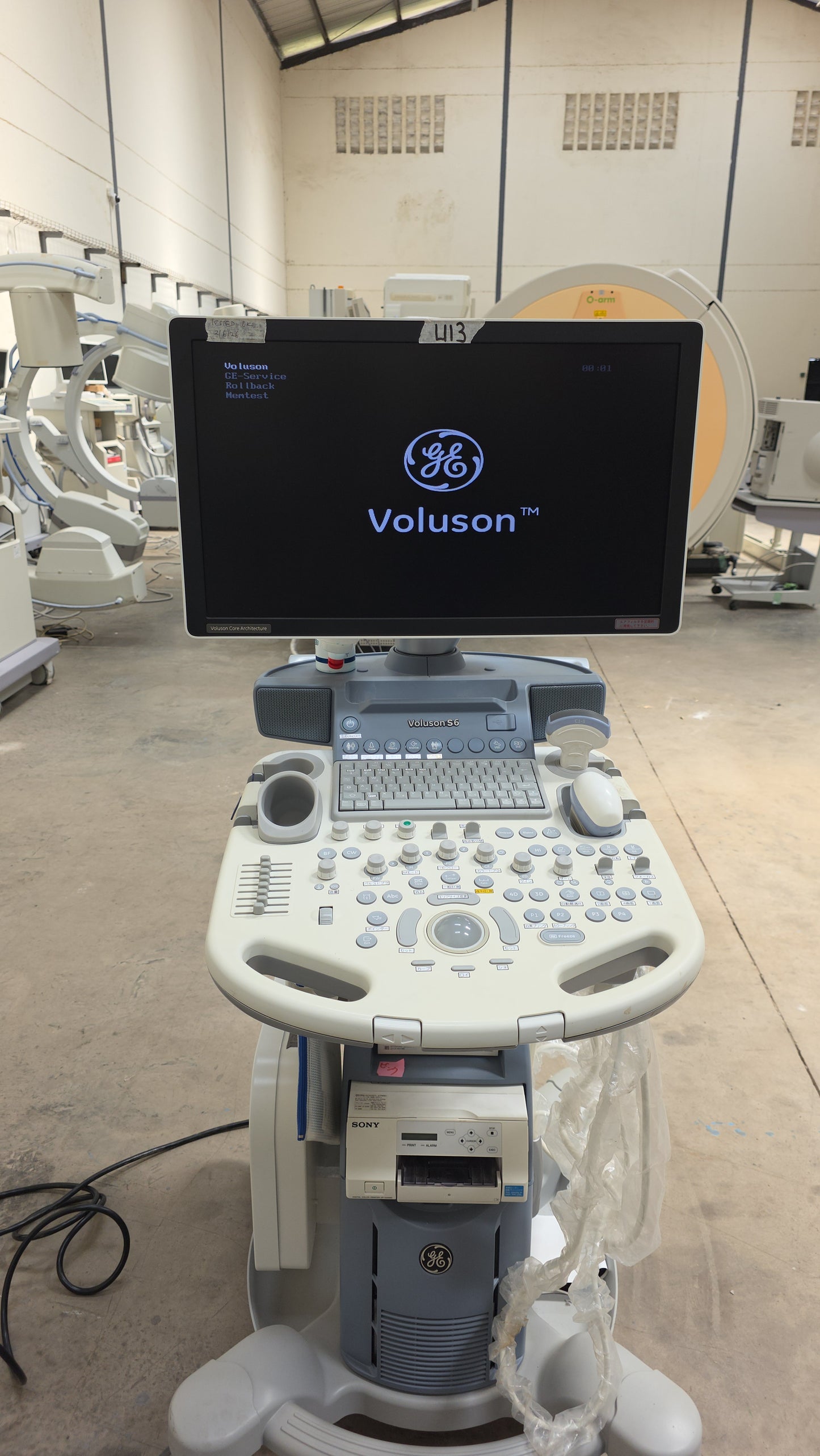 GE Voluson S6 BT16 Ultrasound System, moy:2018 with convex and 4D convex array probe